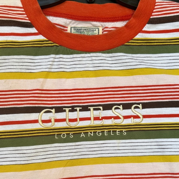 Guess Multicolor Striped Tee XL - Picture 2 of 4